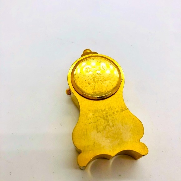 Small vintage brass miniature grandfather clock - Picture 6 of 9